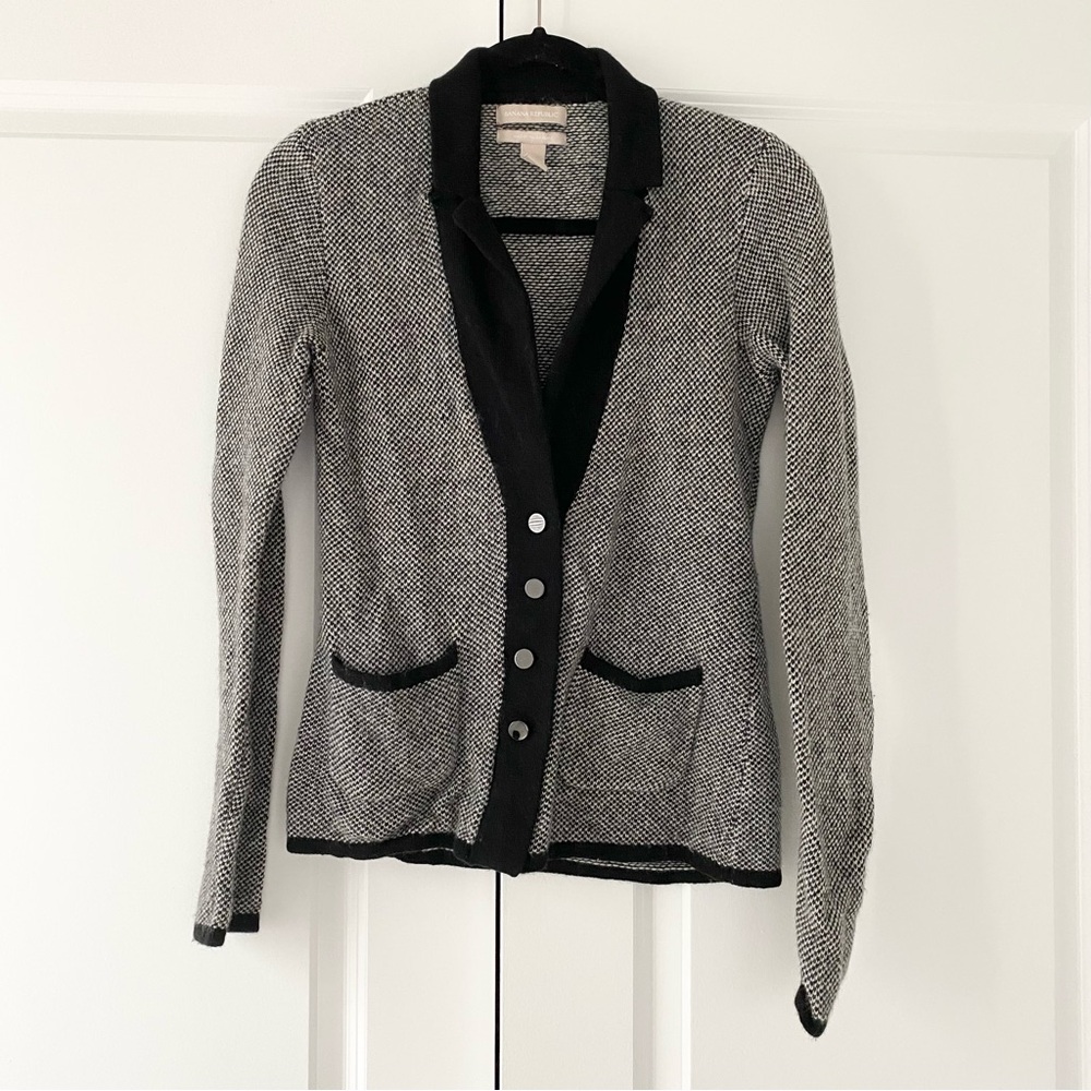 Banana Republic Wool and Cashmere Collared Cardigan